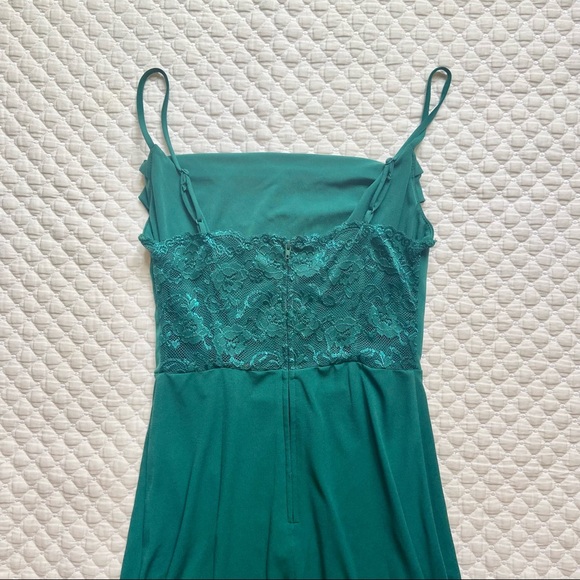 Graduation Dress! Green Cowl Neck Dress Sz 3 - Picture 4 of 5